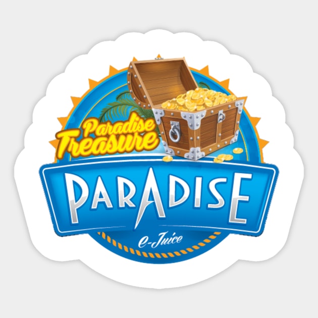 Paradise Treasure Ejuice Sticker by PARADISEVAPE